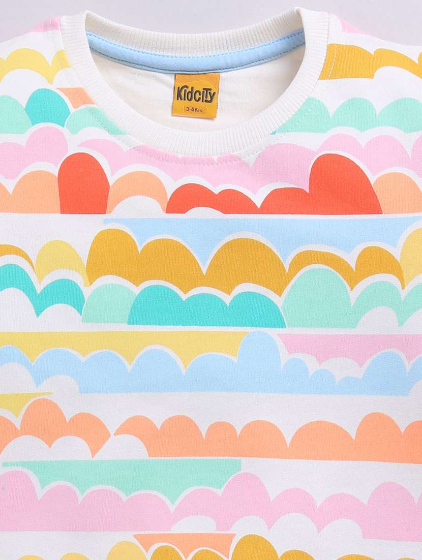 girls all over print long sleeve sweatshirt - 22303067 -  Standard Image - 2