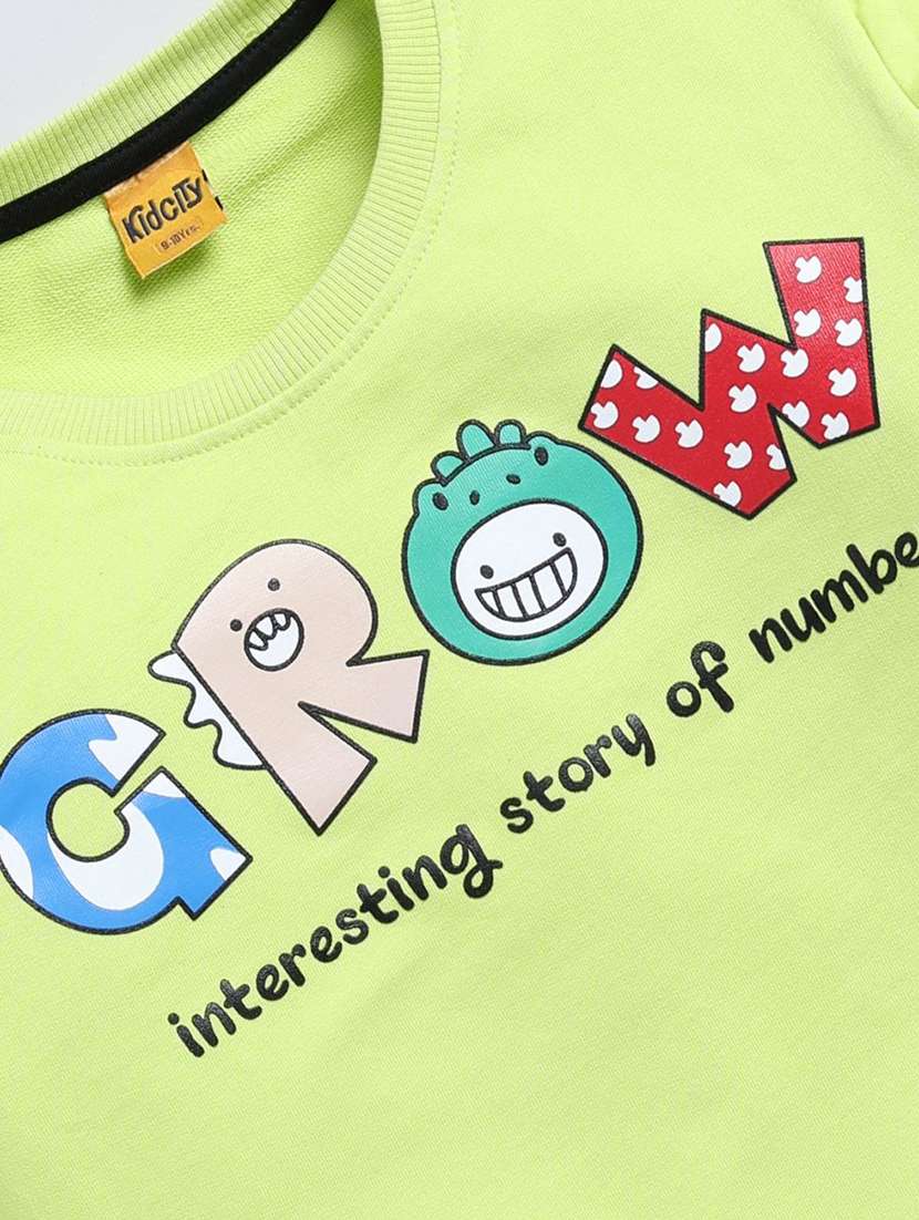 girls chest print long sleeve sweatshirt - 22303068 -  Standard Image - 2