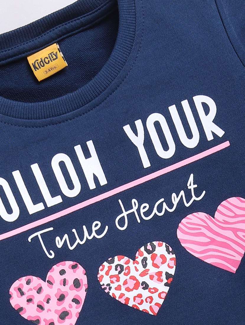 girls printed long sleeve sweatshirt - 22303089 -  Standard Image - 2