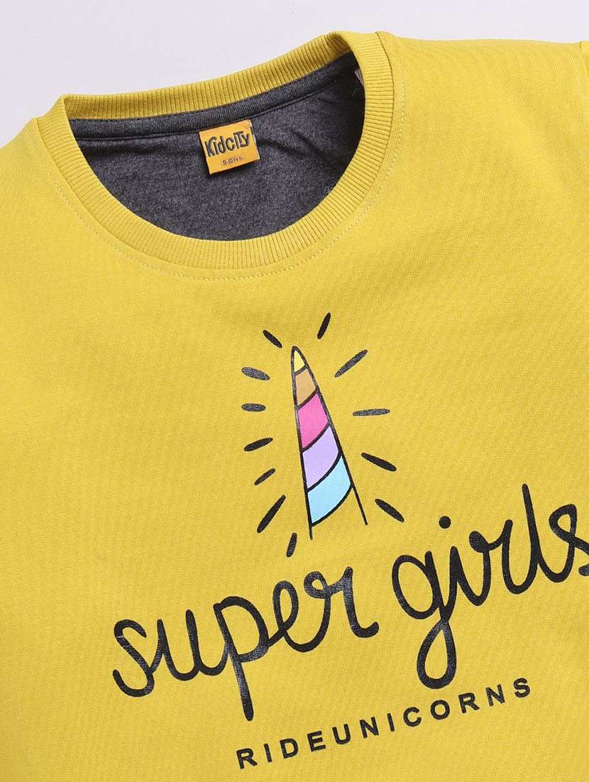 girls printed long sleeve sweatshirt - 22303092 -  Standard Image - 2