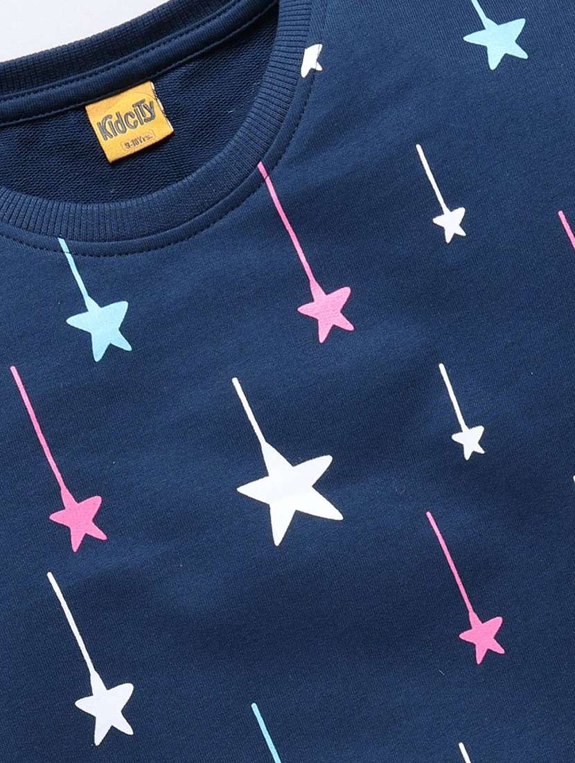 girls printed long sleeve sweatshirt - 22303099 -  Standard Image - 2