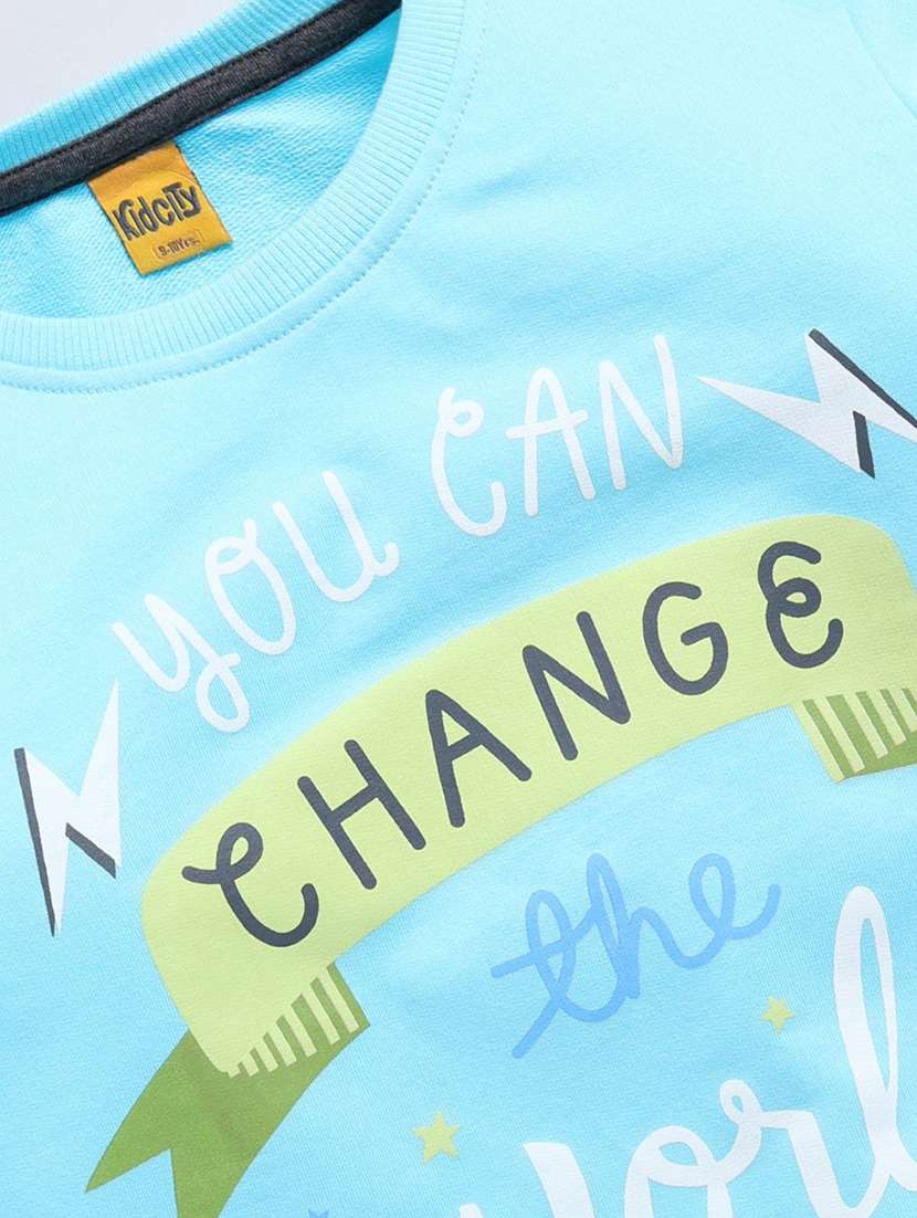 girls typographic long sleeve sweatshirt - 22303118 -  Standard Image - 2