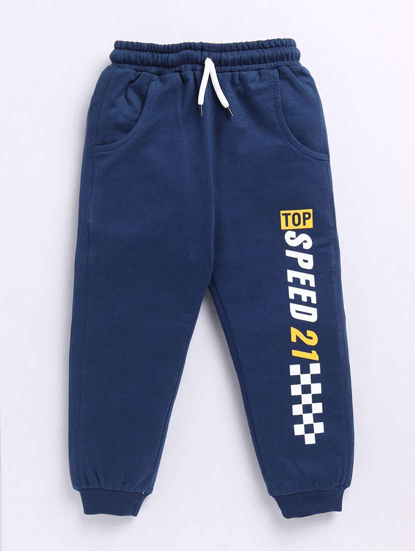 kids printed mid rise jogger