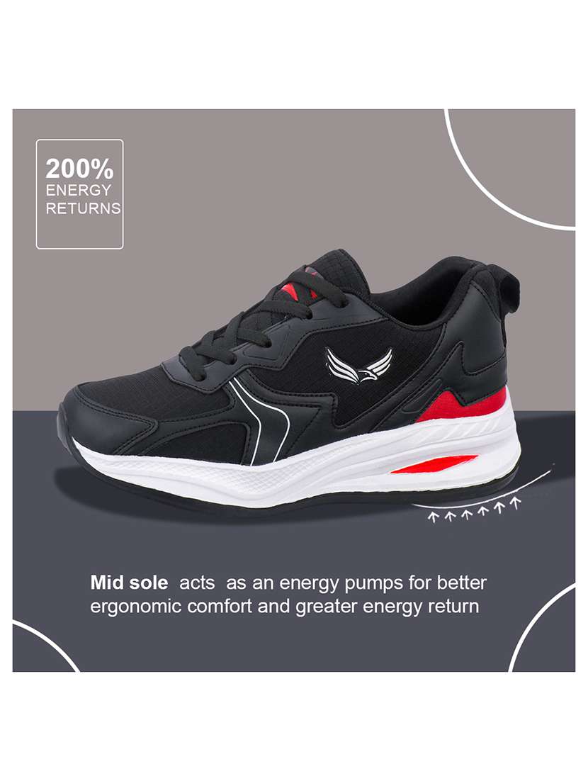 men black lace up sport shoe - 22303503 -  Standard Image - 2