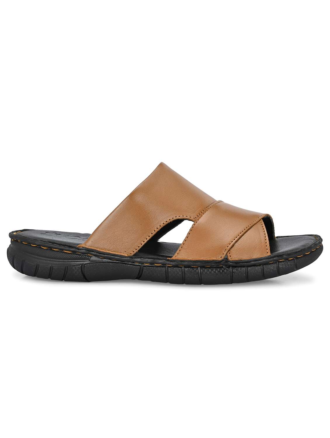 men tan slip on sandal - 22303519 -  Standard Image - 2