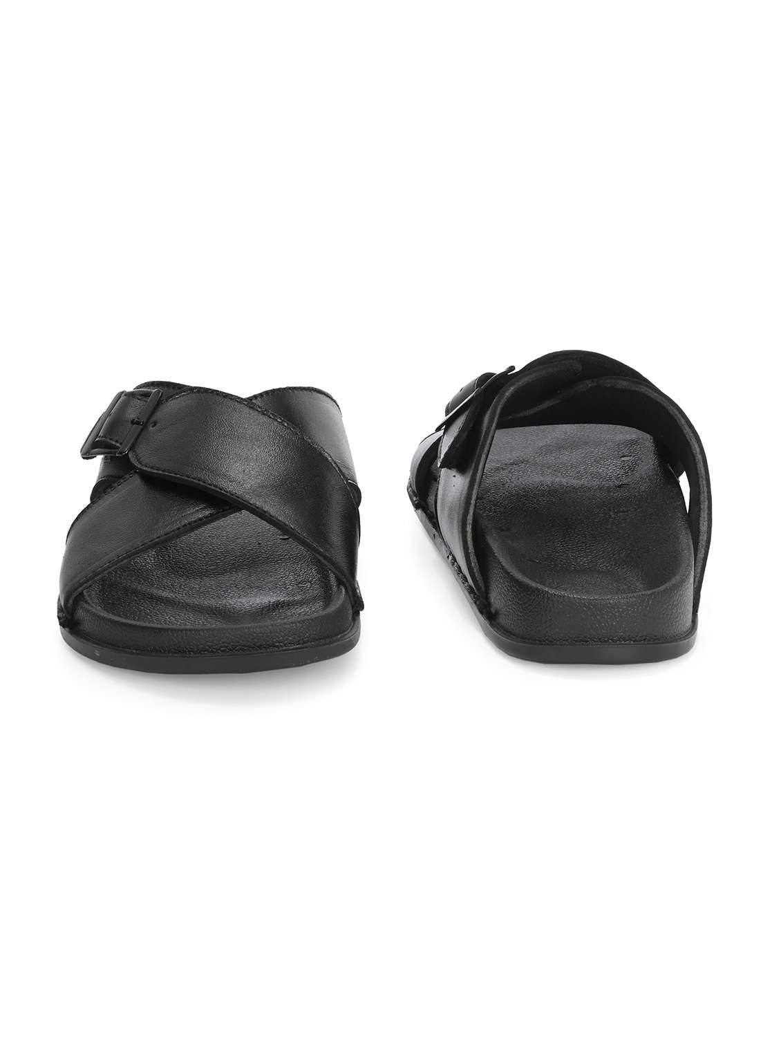 men black slip on sandal - 22303522 -  Standard Image - 2