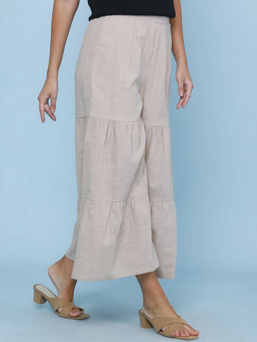 Women Solid Mid Rise Sharara - 22304081 -  Standard Image - 2