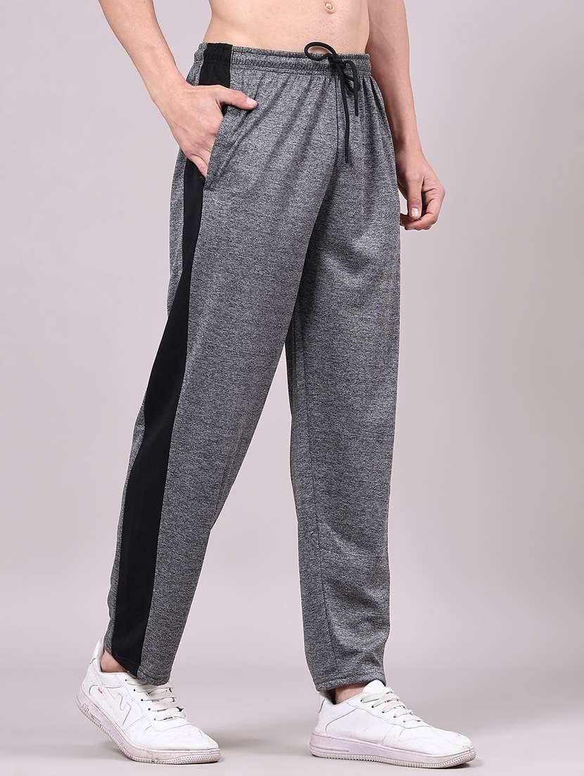 men side taped mid rise full length track pant - 22304687 -  Standard Image - 2