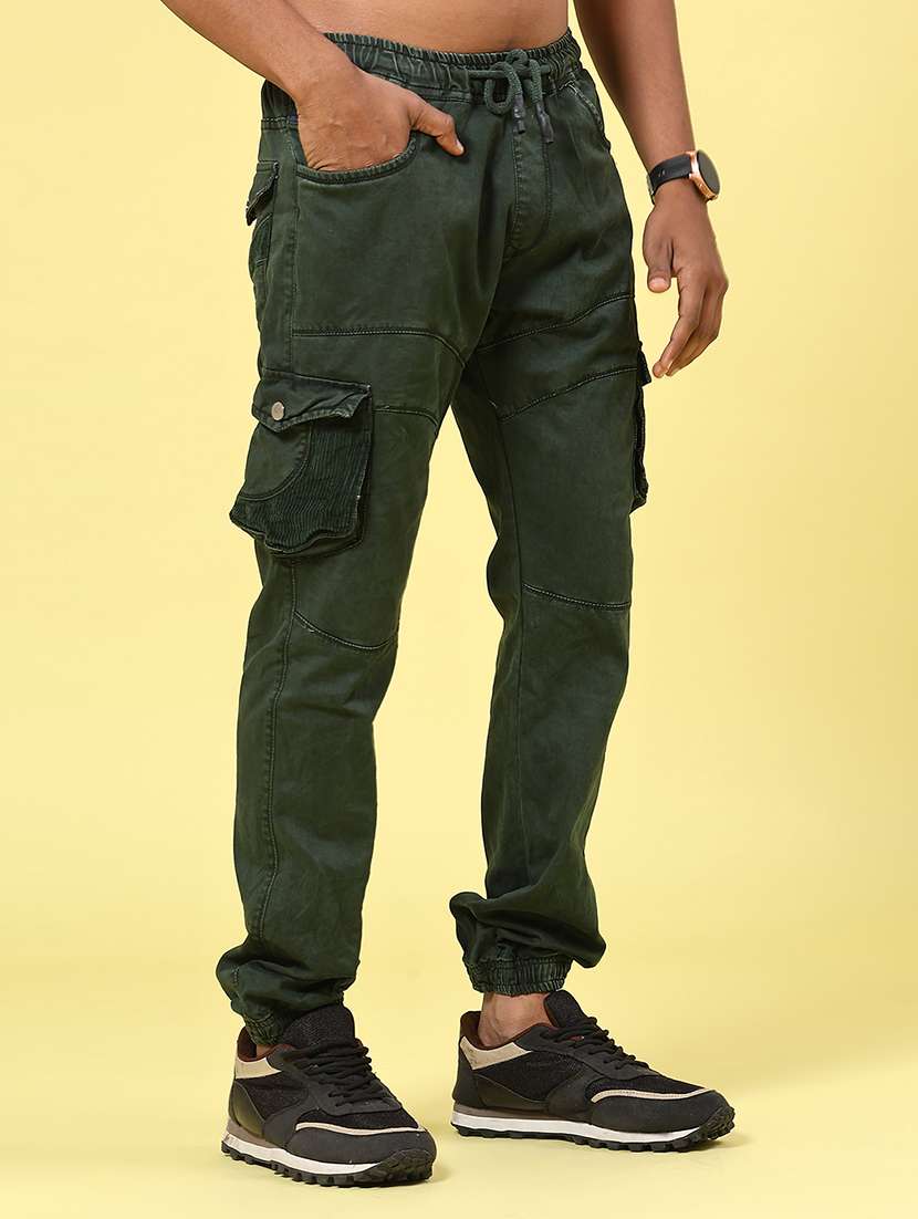 green cotton cargos - 22304715 -  Standard Image - 2