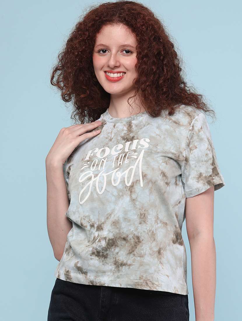 women printed short sleeve t-shirt - 22304741 -  Standard Image - 2