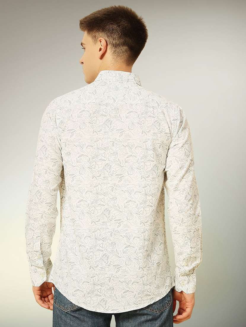 men printed long sleeve regular fit casual shirt - 22305093 -  Standard Image - 2