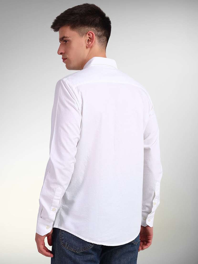 men solid long sleeve regular fit casual shirt - 22305099 -  Standard Image - 2