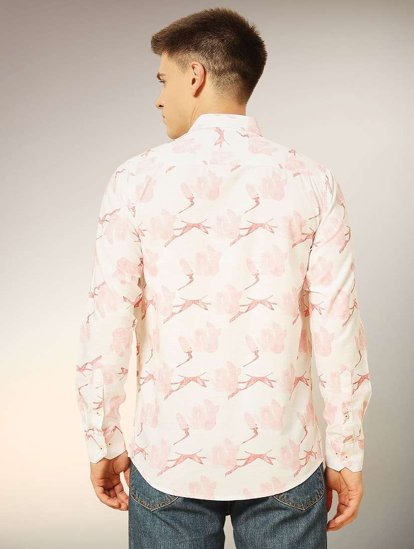 men printed long sleeve regular fit casual shirt - 22305133 -  Standard Image - 2