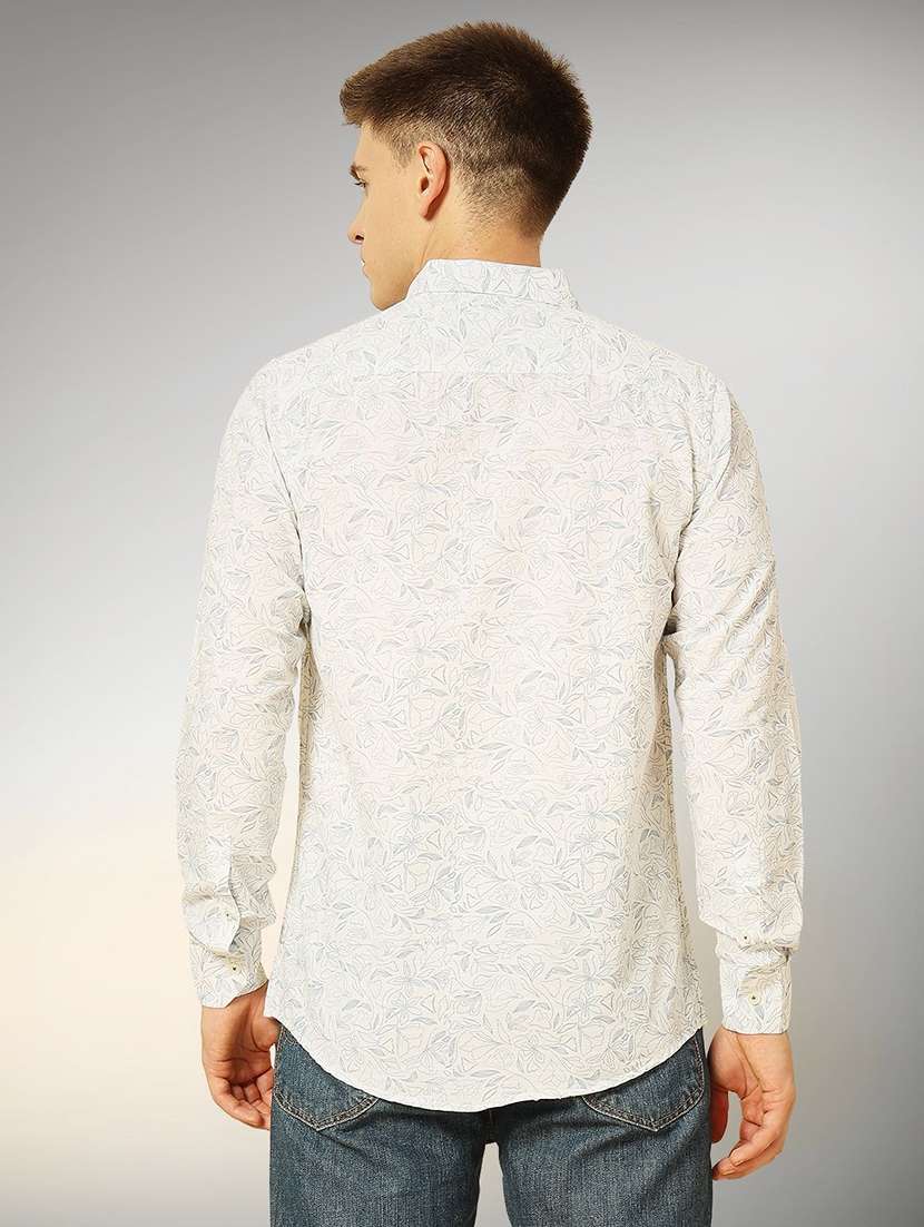 men printed long sleeve regular fit casual shirt - 22305140 -  Standard Image - 2