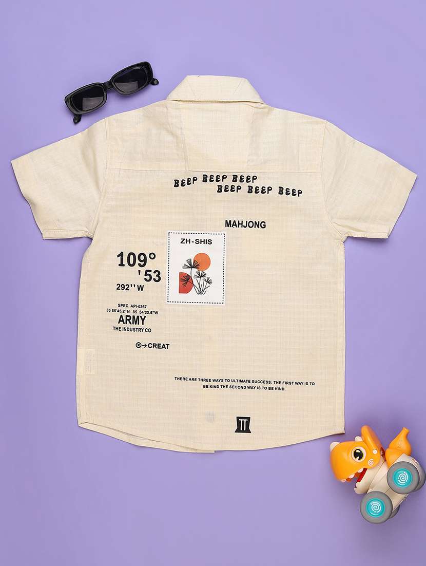 boys printed collared short sleeve shirt - 22305336 -  Standard Image - 2