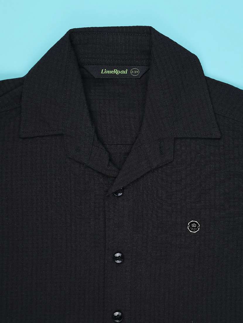 boys solid short sleeve shirt - 22305339 -  Standard Image - 2