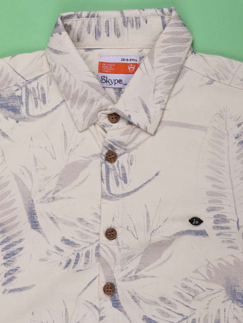 Boys Printed Collared Long Sleeve Shirt - 22305398 -  Standard Image - 2
