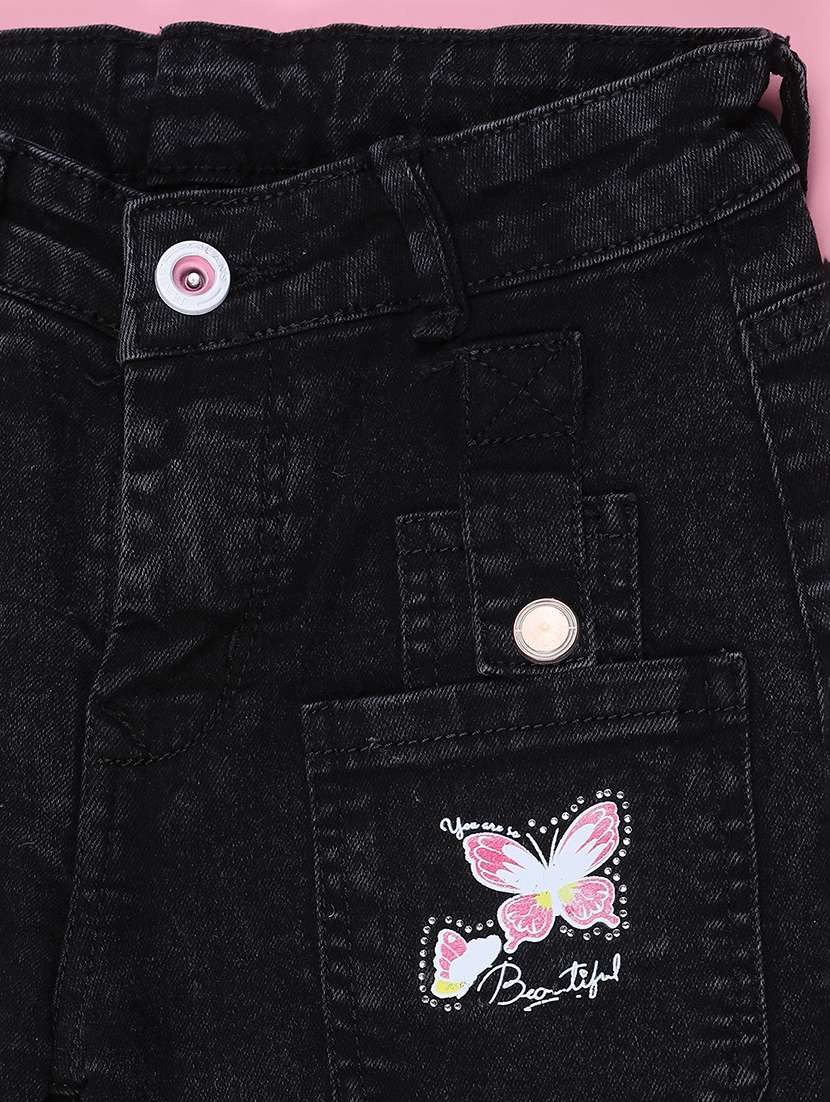 girls solid mid rise wide leg jean - 22305521 -  Standard Image - 2