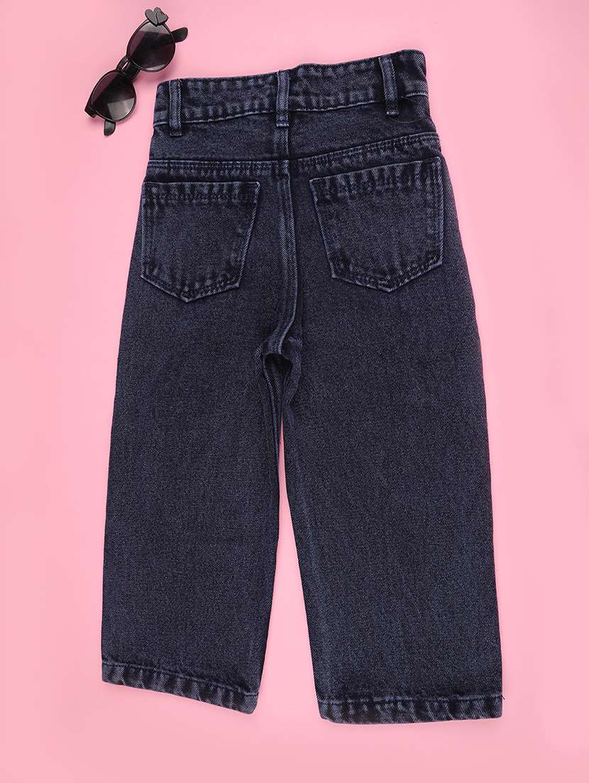 girls solid mid rise slouchy jean - 22305537 -  Standard Image - 2