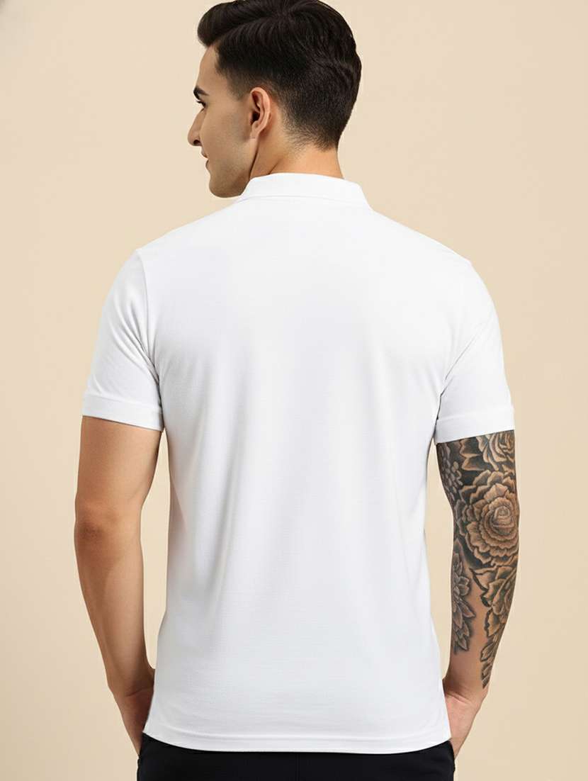 men solid short sleeve regular fit polo t-shirt - 22305657 -  Standard Image - 2