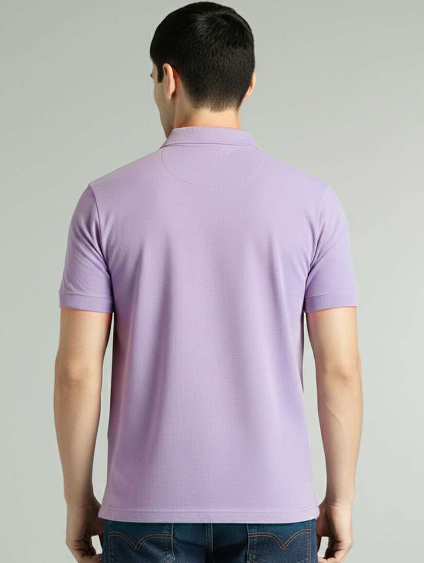 men solid short sleeve regular fit polo t-shirt - 22305687 -  Standard Image - 2