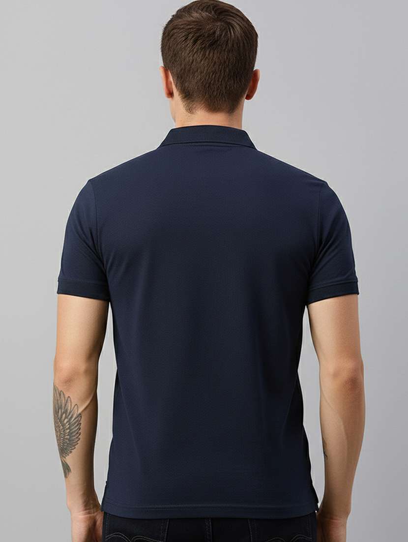 men solid short sleeve regular fit polo t-shirt - 22305690 -  Standard Image - 2