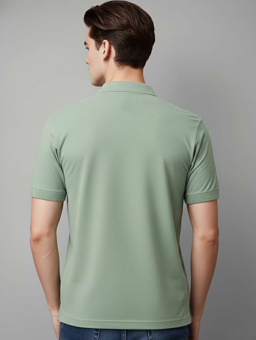 men solid short sleeve regular fit polo t-shirt - 22305692 -  Standard Image - 2