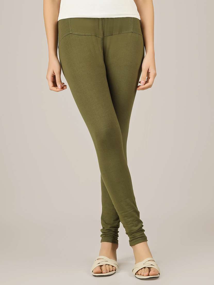 women solid mid rise legging - 22305747 -  Standard Image - 2