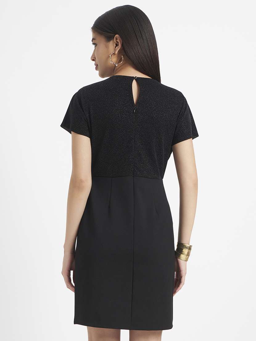 women solid short sleeve bodycon dress - 22305879 -  Standard Image - 2