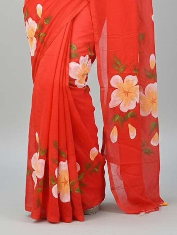 women printed casual wear saree with blouse - 22305932 -  Standard Image - 2