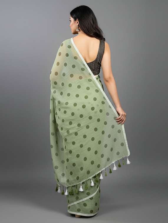 women printed casual wear saree with blouse - 22305965 -  Standard Image - 2