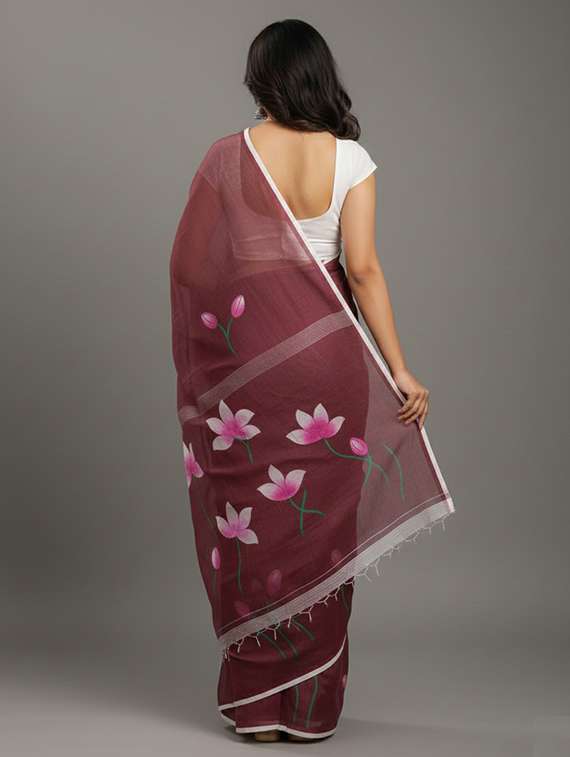 women printed casual wear saree with blouse - 22305969 -  Standard Image - 2