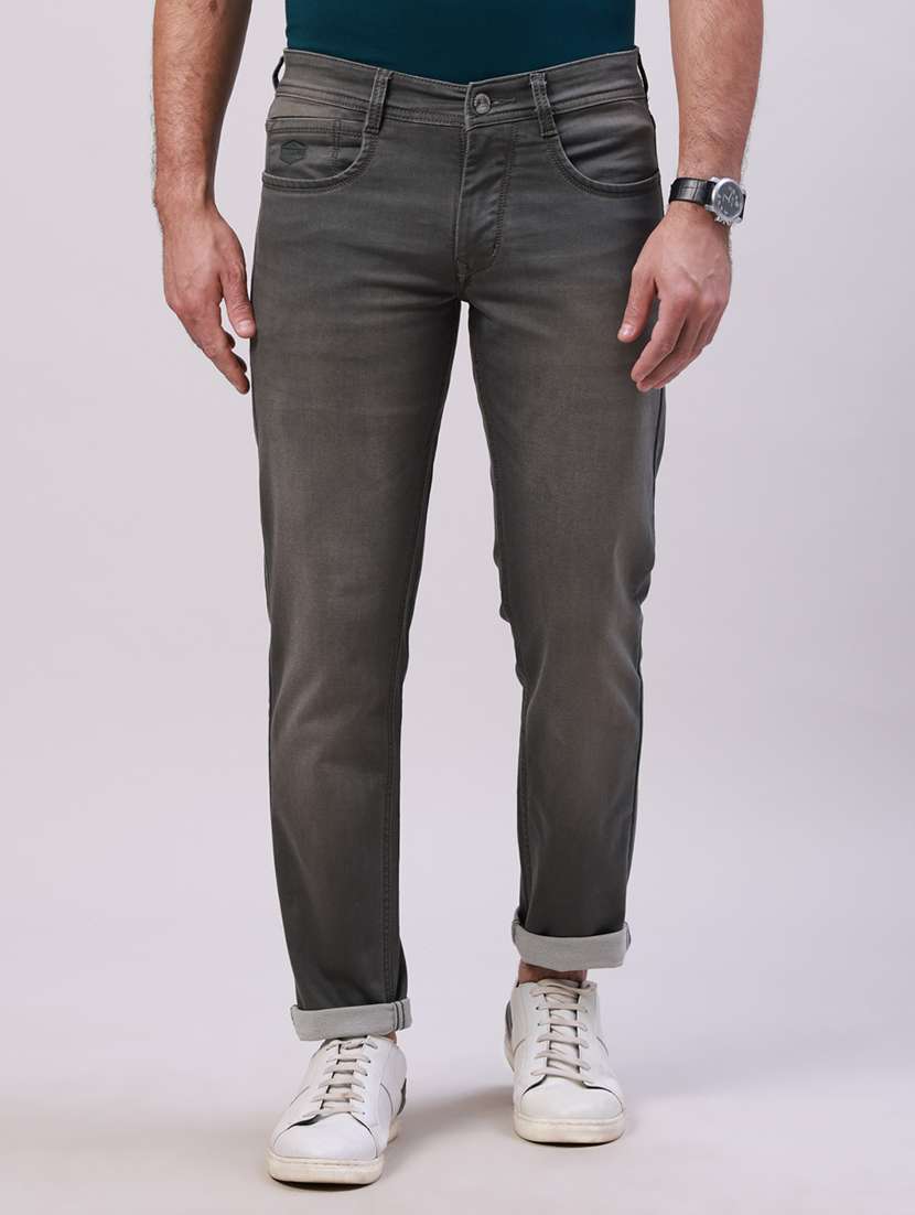 grey cotton jeans