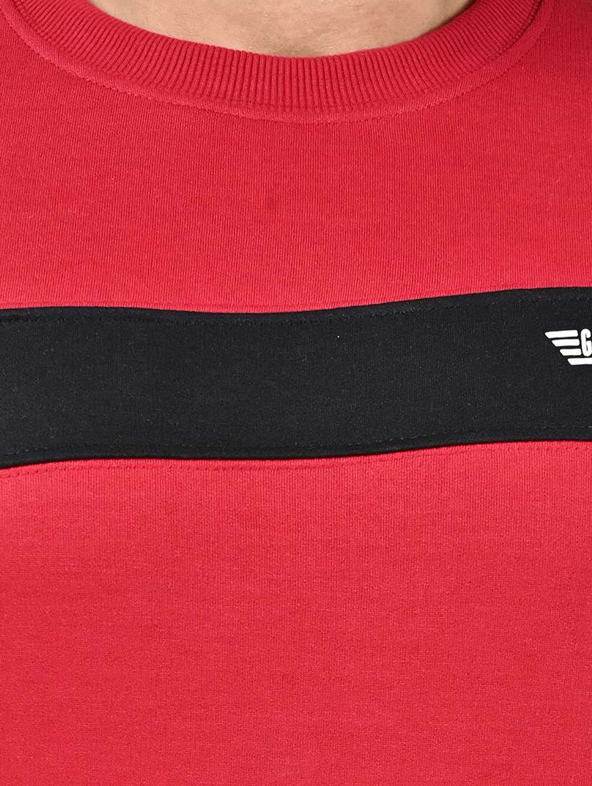 men color block long sleeve regular fit sweatshirt - 22306054 -  Standard Image - 2