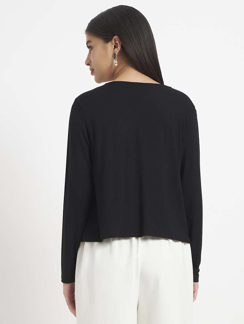 women solid long sleeve regular shrug - 22306507 -  Standard Image - 2