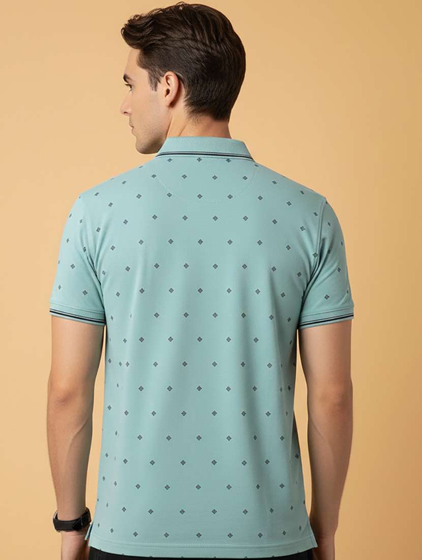 men printed short sleeve regular fit polo t-shirt - 22306526 -  Standard Image - 2