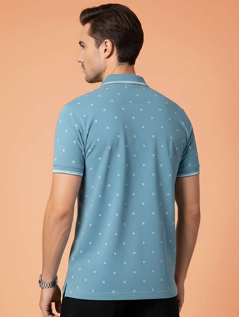 men printed short sleeve regular fit polo t-shirt - 22306527 -  Standard Image - 2