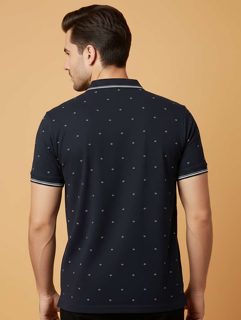men printed short sleeve regular fit polo t-shirt - 22306529 -  Standard Image - 2
