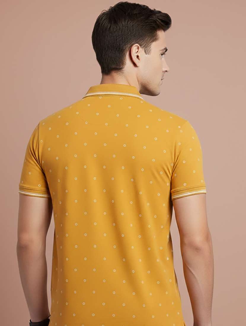 men printed short sleeve regular fit polo t-shirt - 22306533 -  Standard Image - 2