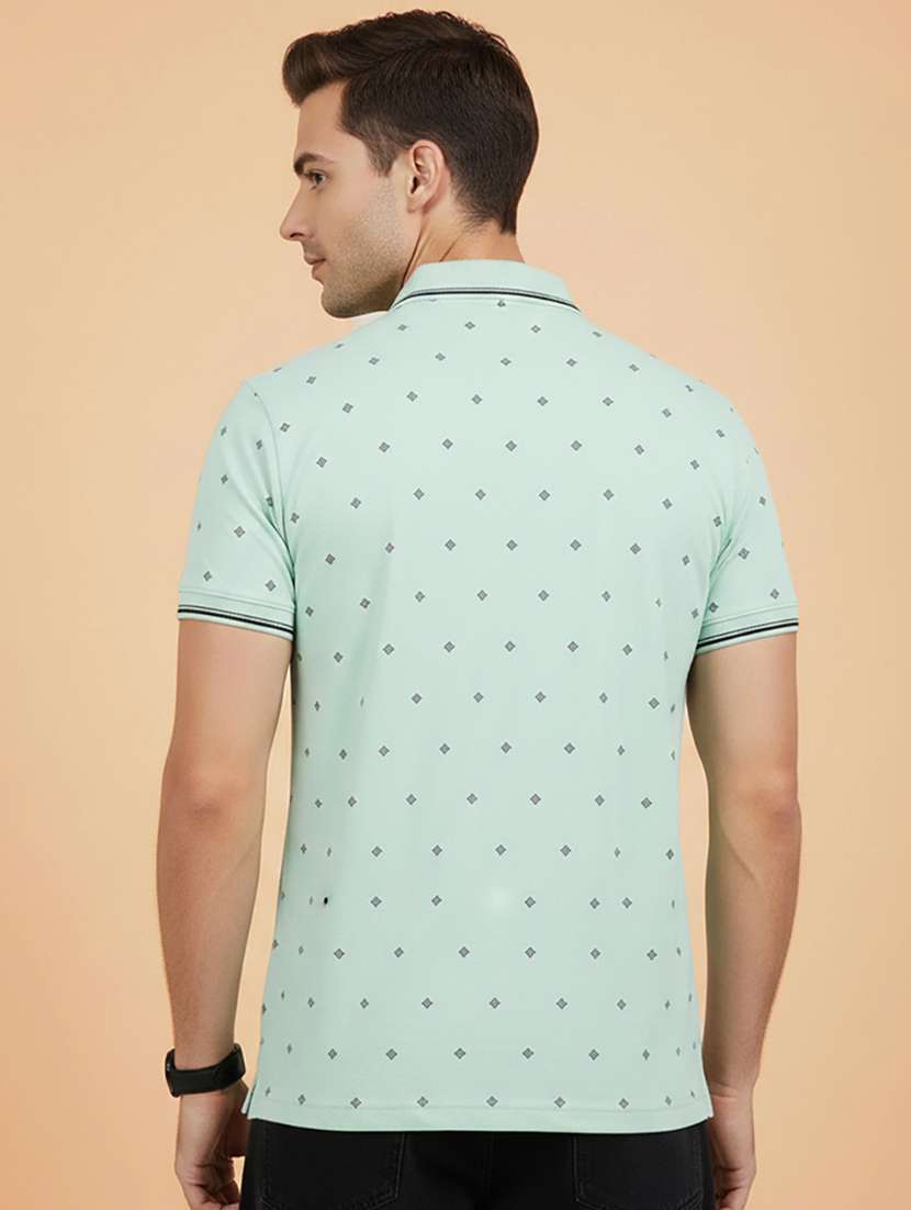 men printed short sleeve regular fit polo t-shirt - 22306540 -  Standard Image - 2