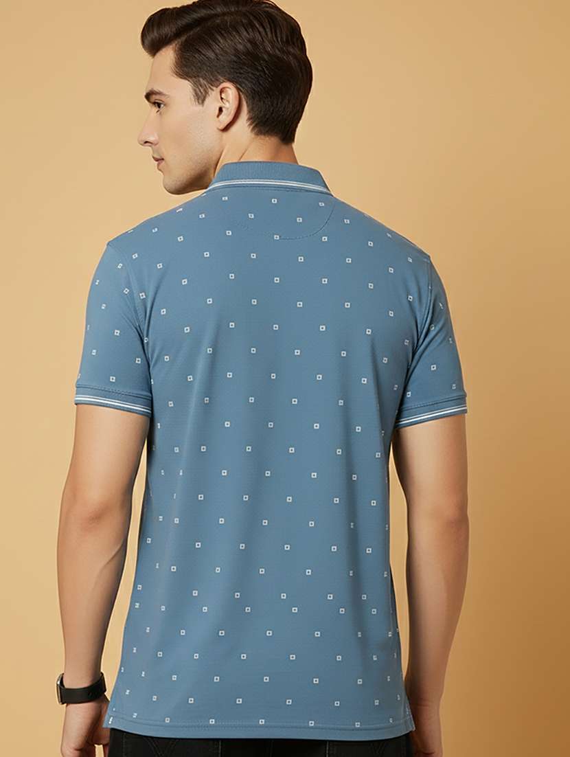 men printed short sleeve regular fit polo t-shirt - 22306541 -  Standard Image - 2