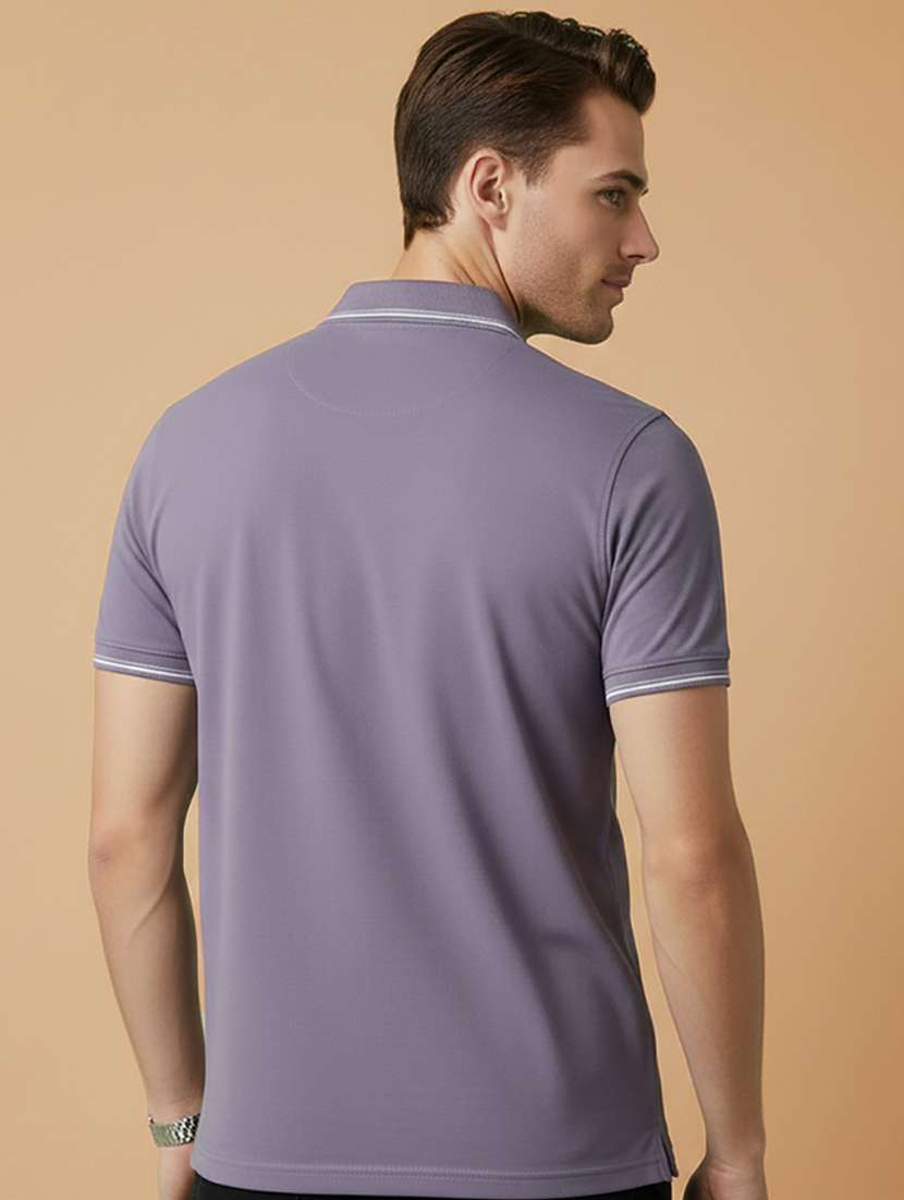 men solid short sleeve regular fit polo t-shirt - 22306557 -  Standard Image - 2