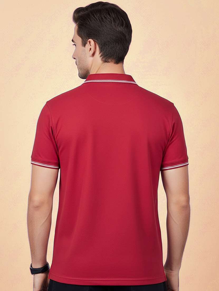 men solid short sleeve regular fit polo t-shirt - 22306559 -  Standard Image - 2