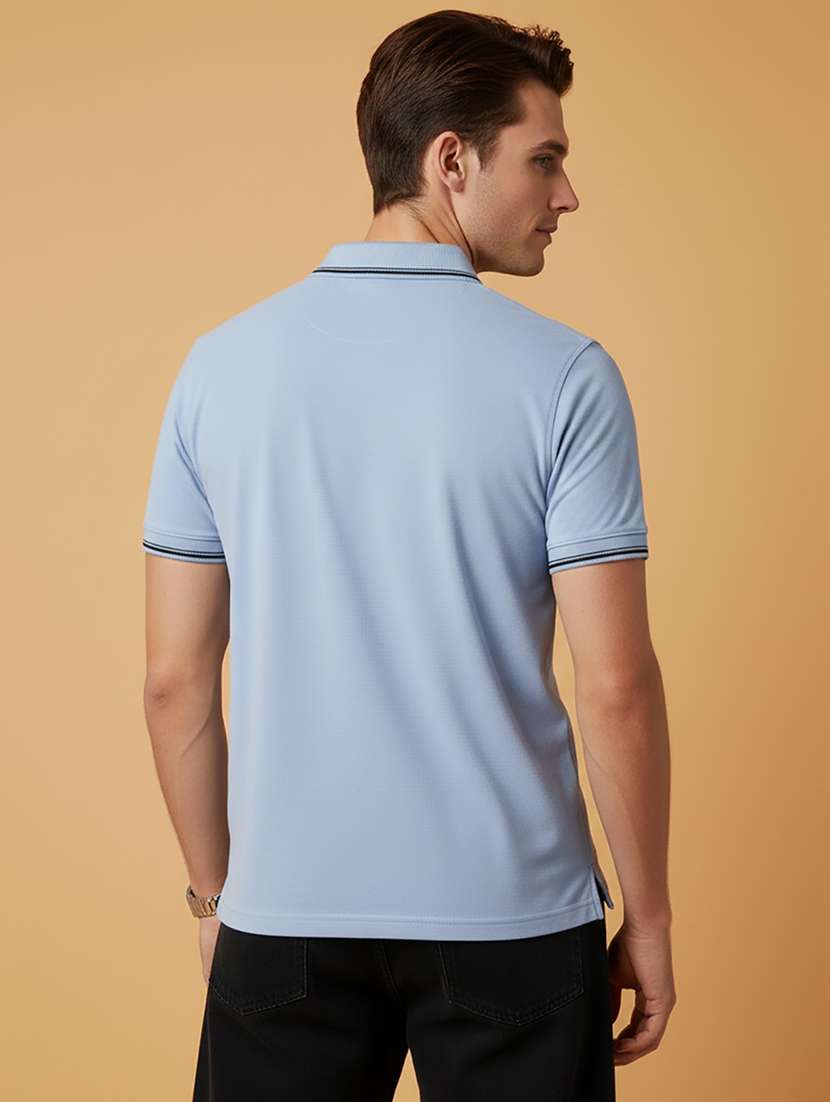 men solid short sleeve regular fit polo t-shirt - 22306561 -  Standard Image - 2