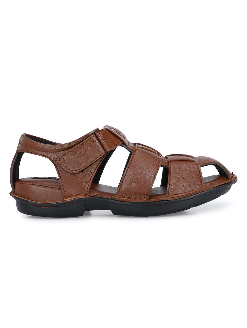 men solid back strap sandal - 22306675 -  Standard Image - 2