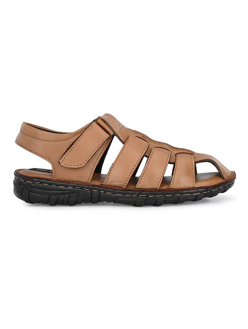 men solid back strap sandal - 22306682 -  Standard Image - 2