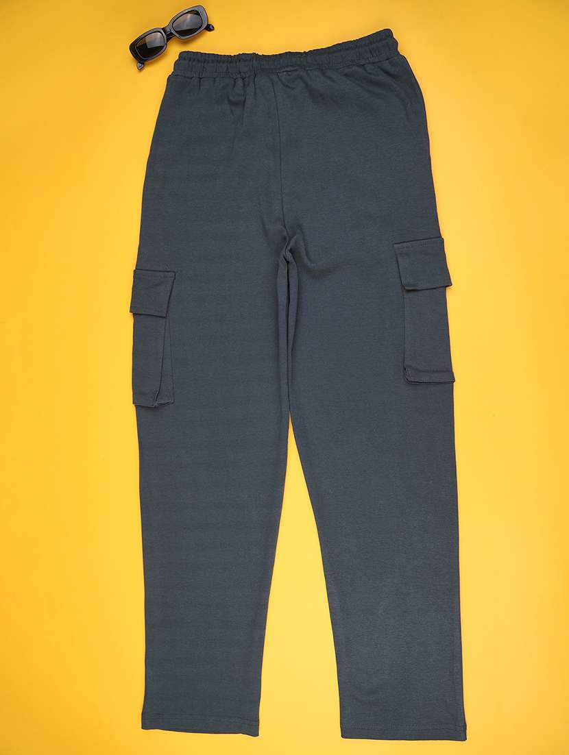 girls solid mid rise cargo - 22306985 -  Standard Image - 2