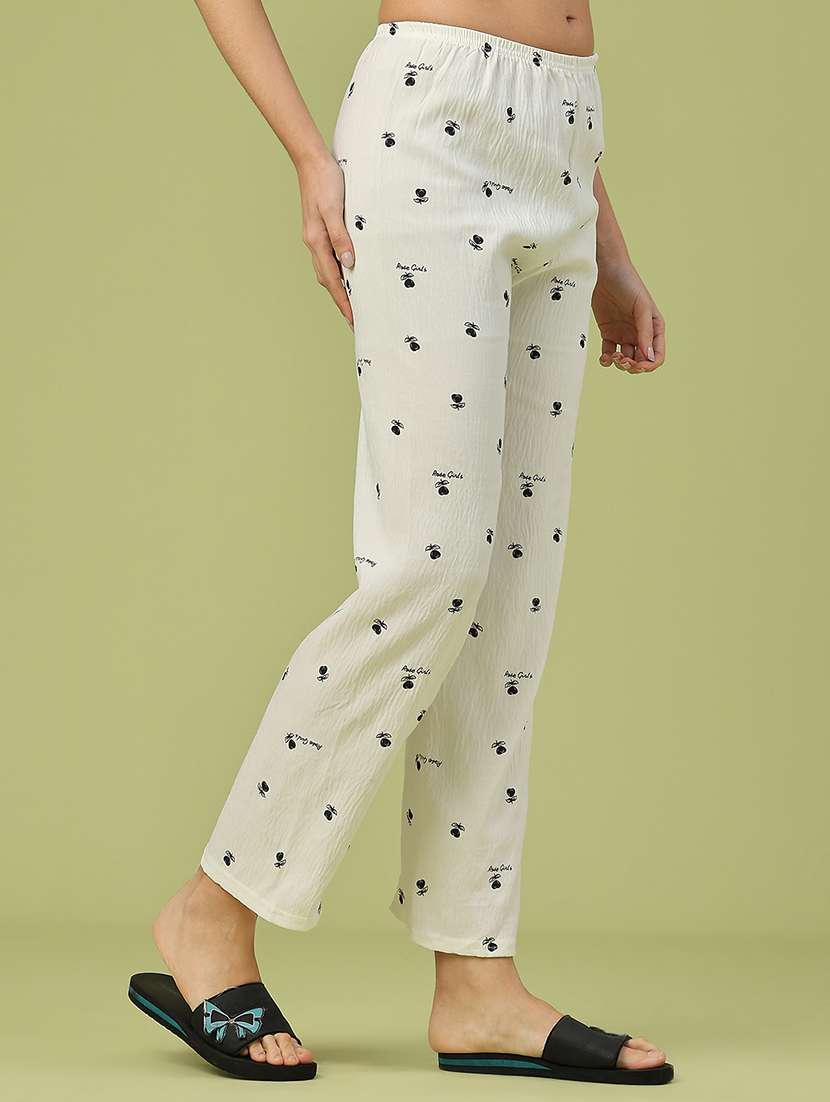 women printed mid rise pajama - 22307048 -  Standard Image - 2