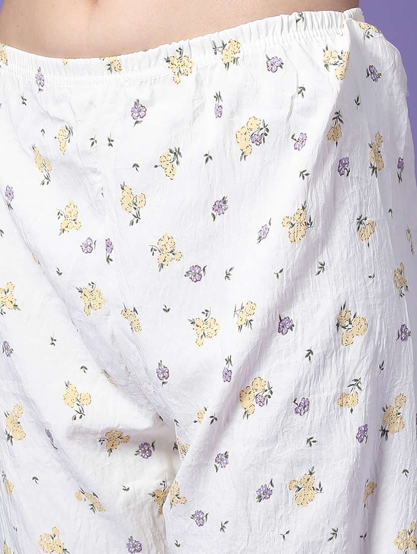 Women Printed Mid Rise Loungewear Pajama - 22307052 -  Standard Image - 2