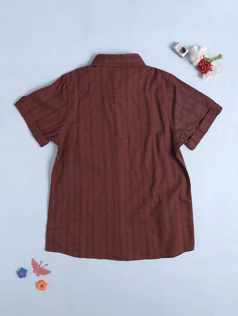 boys printed short sleeve collared shirt - 22307111 -  Standard Image - 2